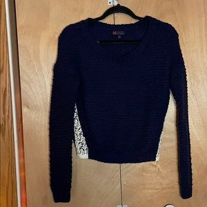 Navy Blue Knit Sweater